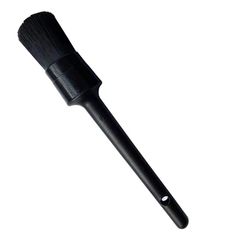 5PC Auto Detailing Brush Set Boar Hair for Wheels & Interiors